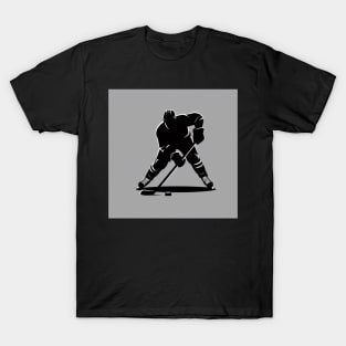 Hockey player with puck T-Shirt